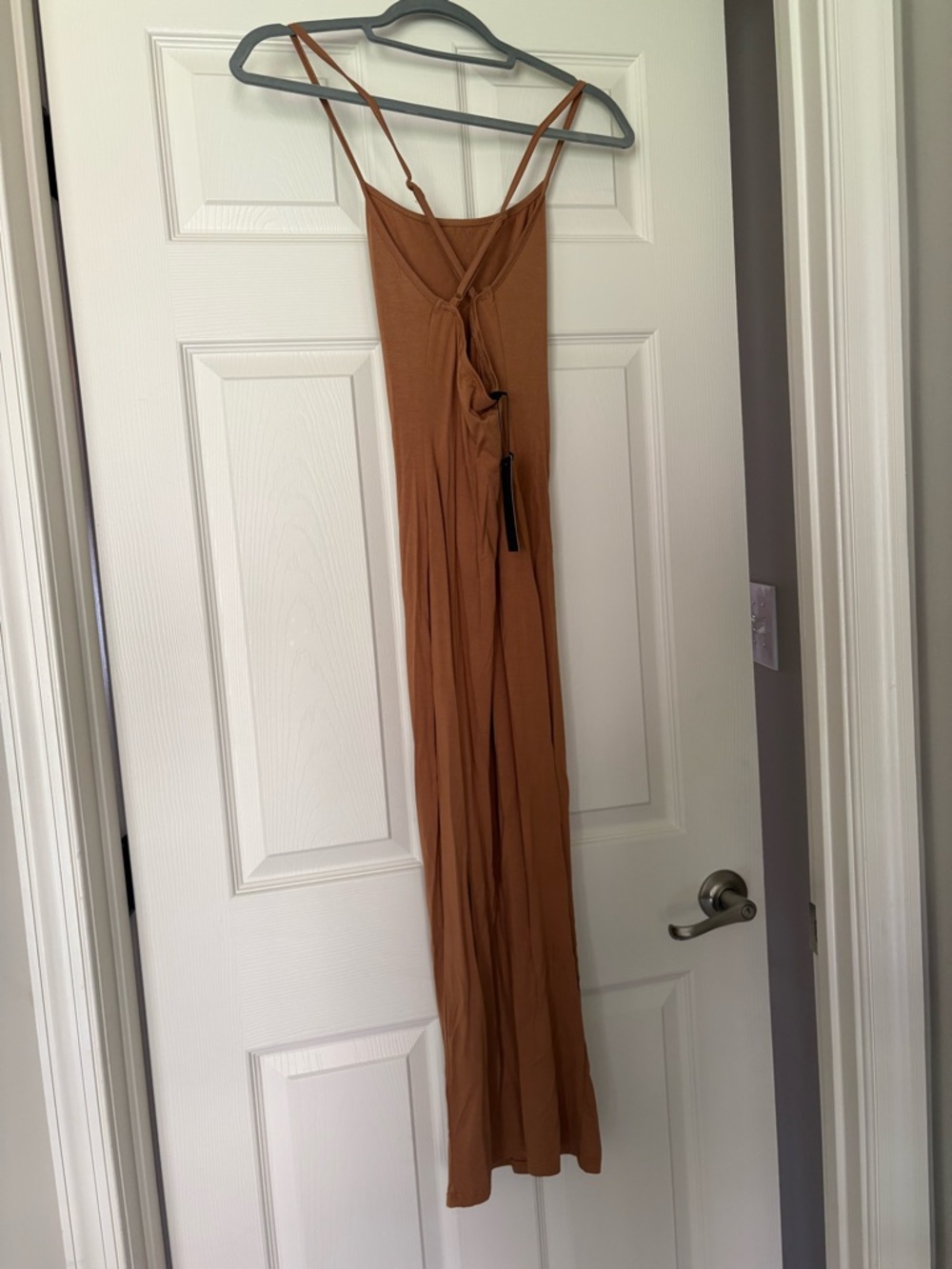 New SHEIN Rust-Brown Strappy Maxi Dress